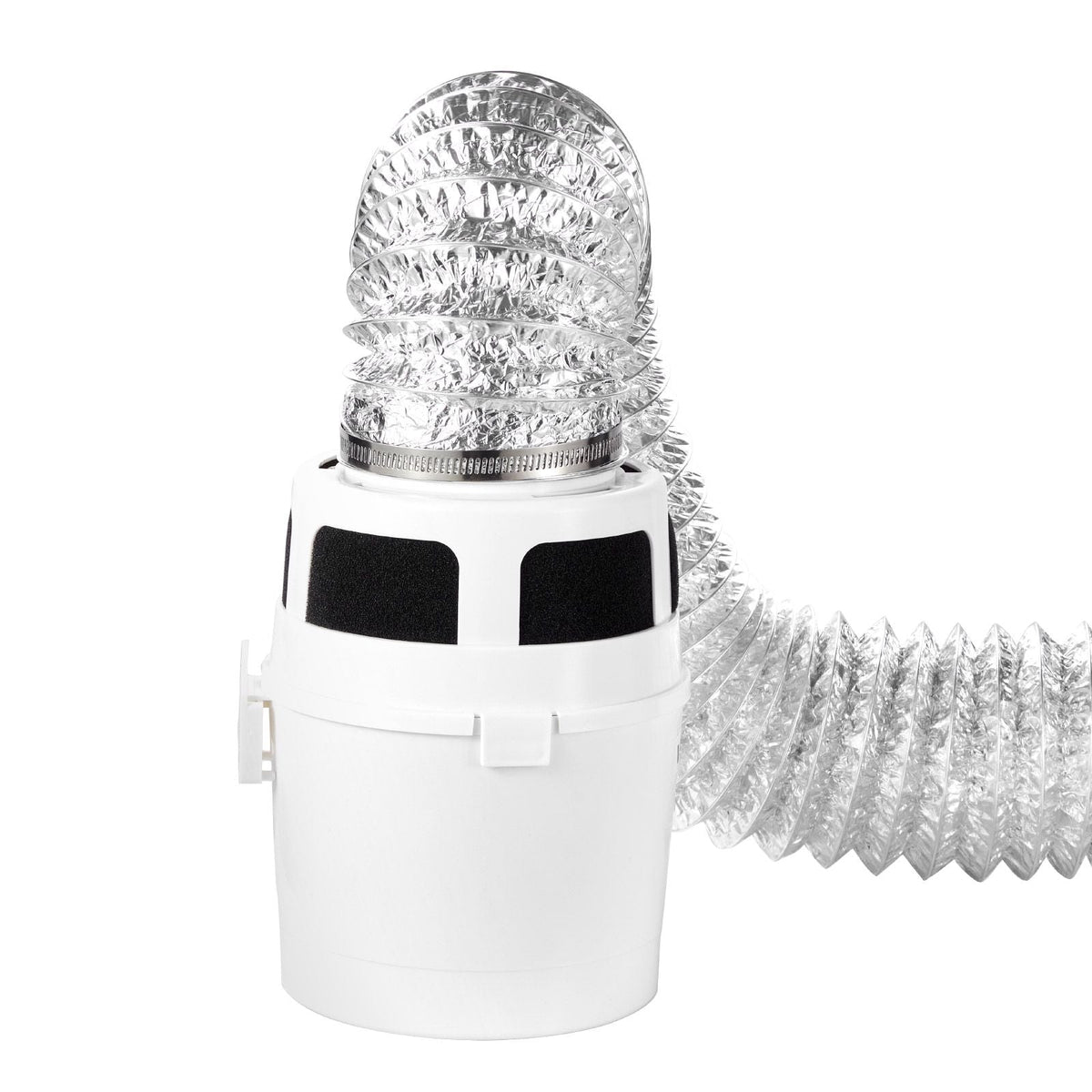 3-in-1 Indoor Dryer Vent Kit, with Bucket for Electric Dryer with 4-Inch by 5-Feet Extendable Exhaust Hose, Premium Quality & Light Weight & No Extra Accessories Required for Apartments, RVs
