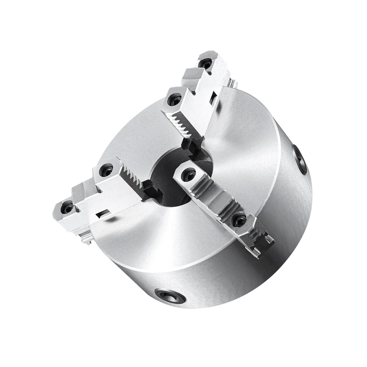 3-Jaw Lathe Chuck, 10'', Self-Centering Lathe Chuck, 0.24-9.84 in/6-250 mm Clamping Range with T-key Fixing Screws Hexagon Wrench, for Lathe 3D Printer Machining Center Milling Drilling Machine