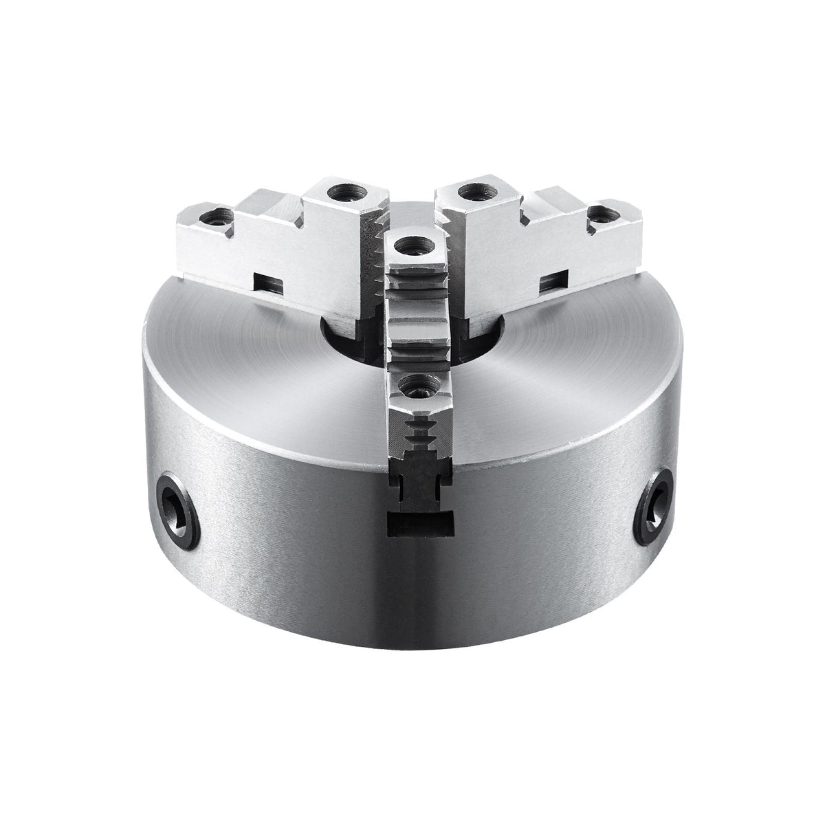 3-Jaw Lathe Chuck, 10'', Self-Centering Lathe Chuck, 0.24-9.84 in/6-250 mm Clamping Range with T-key Fixing Screws Hexagon Wrench, for Lathe 3D Printer Machining Center Milling Drilling Machine