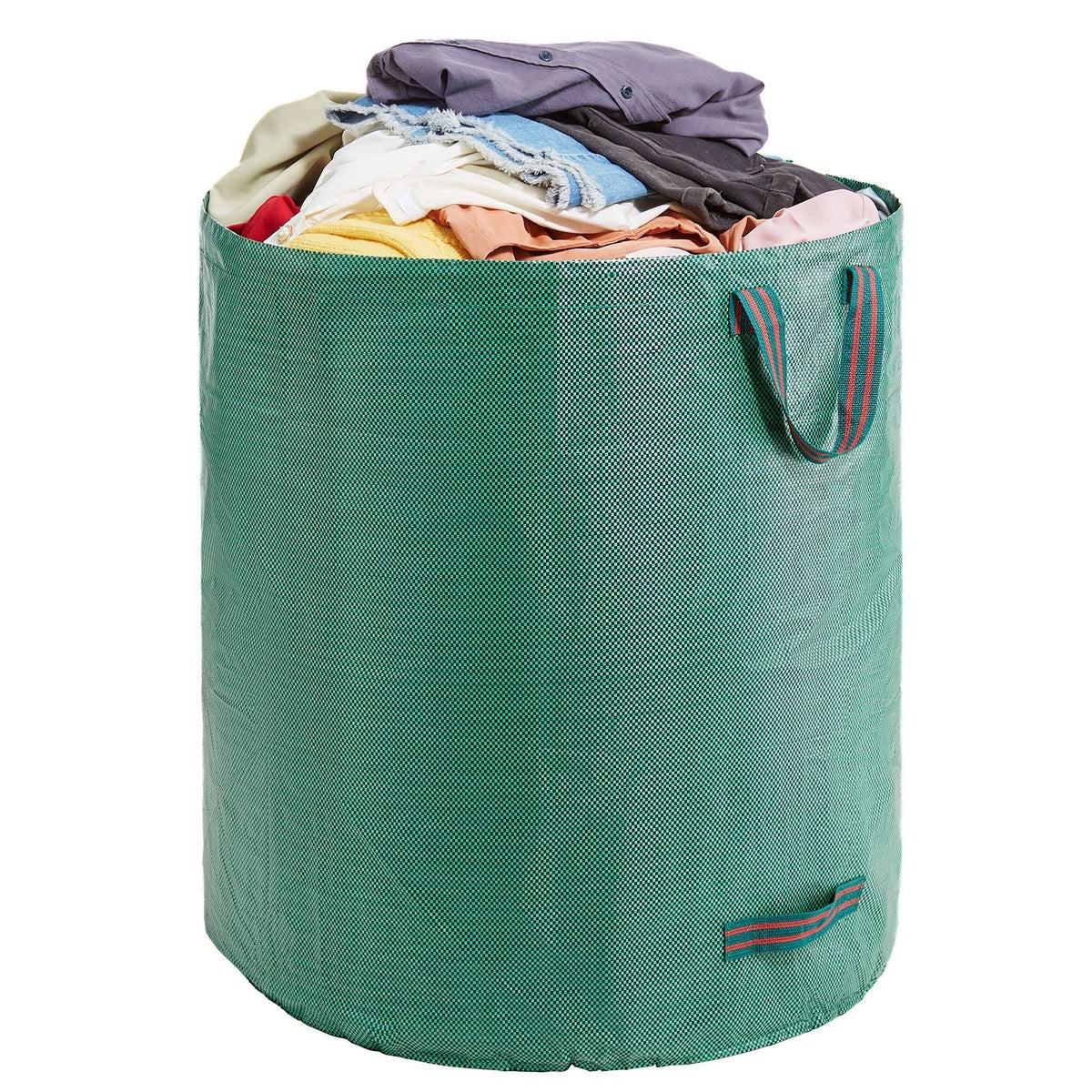 3-Pack 72 Gallon Reusable Yard Waste Bag, Large Lawn Garden Bags, Heavy Duty Collapsible Garden Leaf Trash Container, Stand-Up Grass Clipping Bin, with Reinforcement Ring and Handles, 26.4x30 in