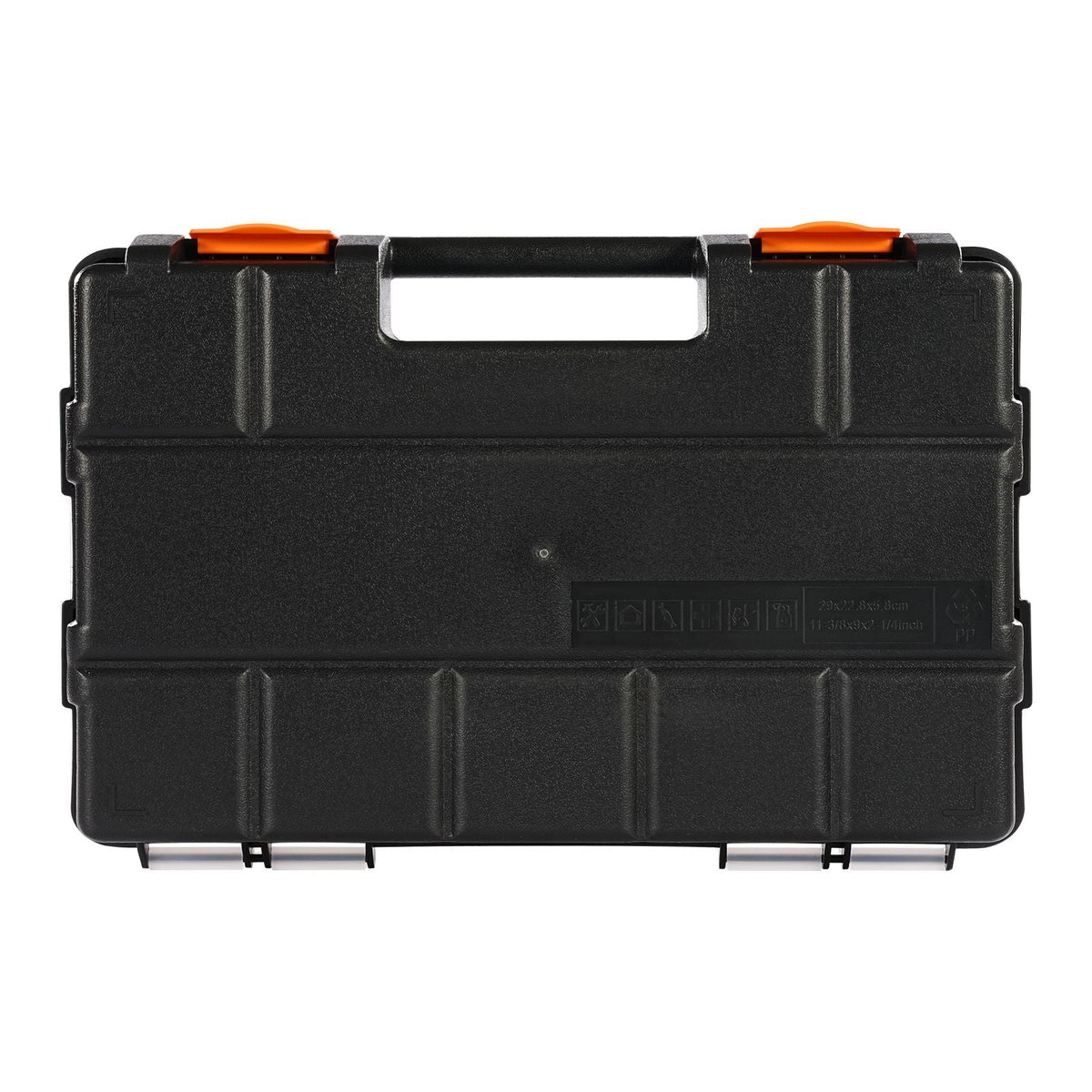 3-Pack Small Parts Organizer, 21 Compartments Tools Organizer Box with Removable Dividers, High-Quality PP Hardware Storage Box with Safety Latch & Portable Handle for Nuts, Bolts, Screws, Nails