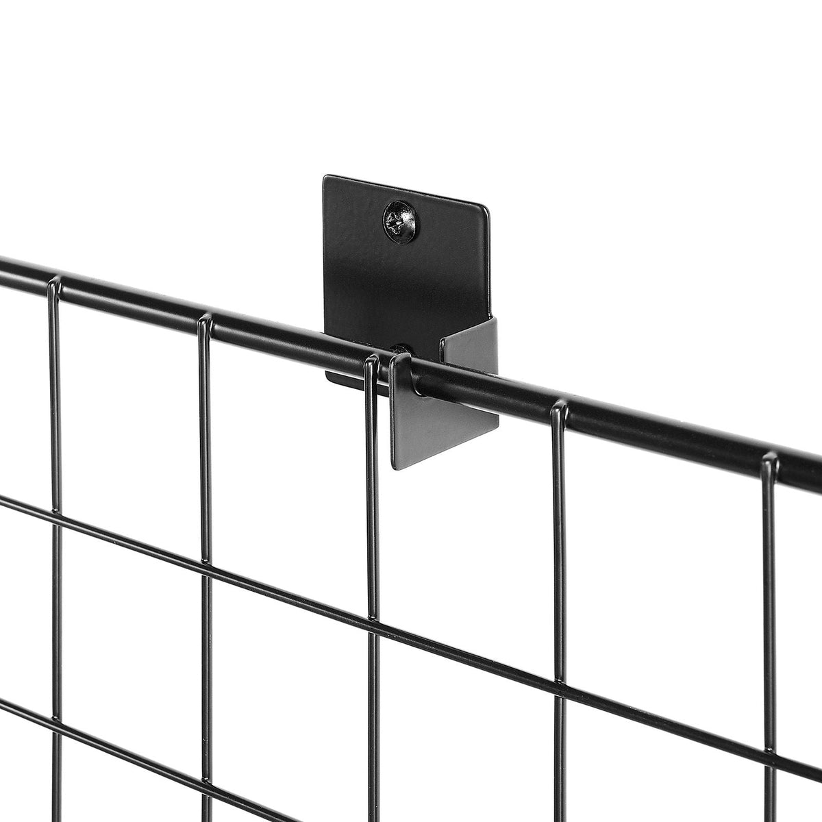 3 Packs Grid Wall Panels, 2 x 6 ft Wire Grid Panels Display Rack, Wall-Mounted Art Display Shelf, Black Carbon Steel Wall Hanging Gridwall for Craft Show, Decoration, Storage, Notice Board