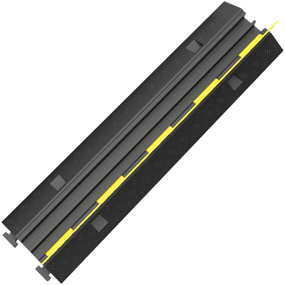 3 Pcs 2-Cable Rubber Electrical Wire Cover Cord Protector Ramp 11000 lbs
