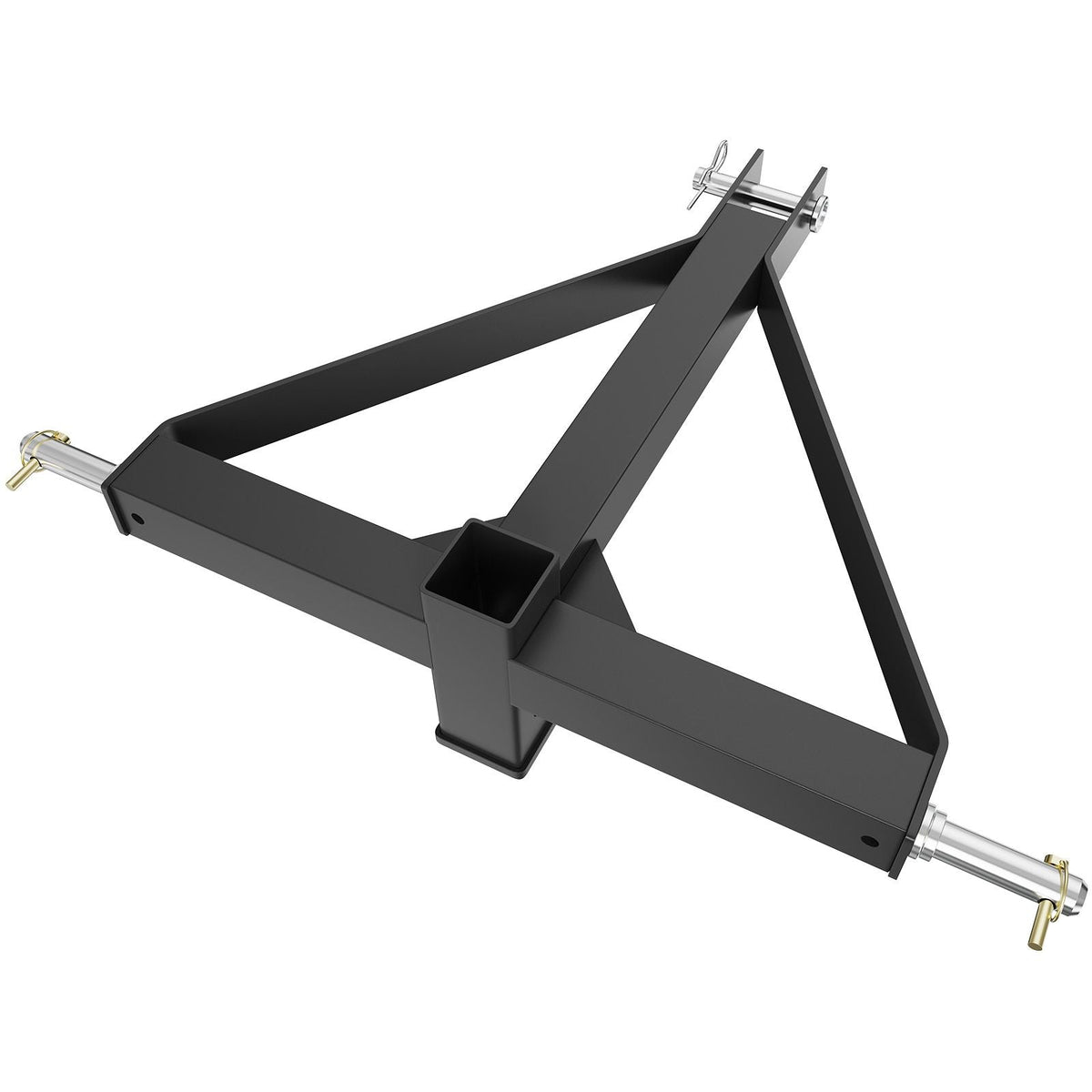 3 Point Hitch Receiver, 3 Point 2" Receiver Trailer Hitch Category 1 Tractor Tow Drawbar Adapter with Pins, Compatible with Kubota, Mahindra, Ford, Yanmar, John Deere, Massey Ferguson