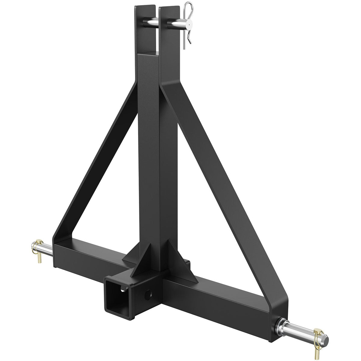 3 Point Hitch Receiver, 3 Point 2" Receiver Trailer Hitch Category 1 Tractor Tow Drawbar Adapter with Pins, Compatible with Kubota, Mahindra, Ford, Yanmar, John Deere, Massey Ferguson