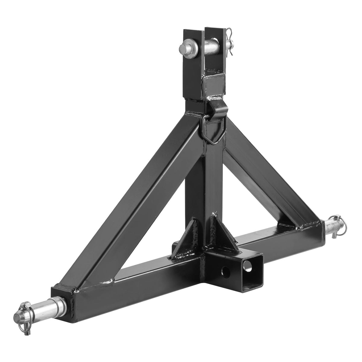 3 Point Hitch Receiver with 2 in Receiver, 3pt Quick Hitch Attachment, 3,000 lbs Capacity, Heavy Duty Tractor Tow Drawbar Adapter, Compatible with Kubota, Mahindra, John Deere, Massey Ferguson