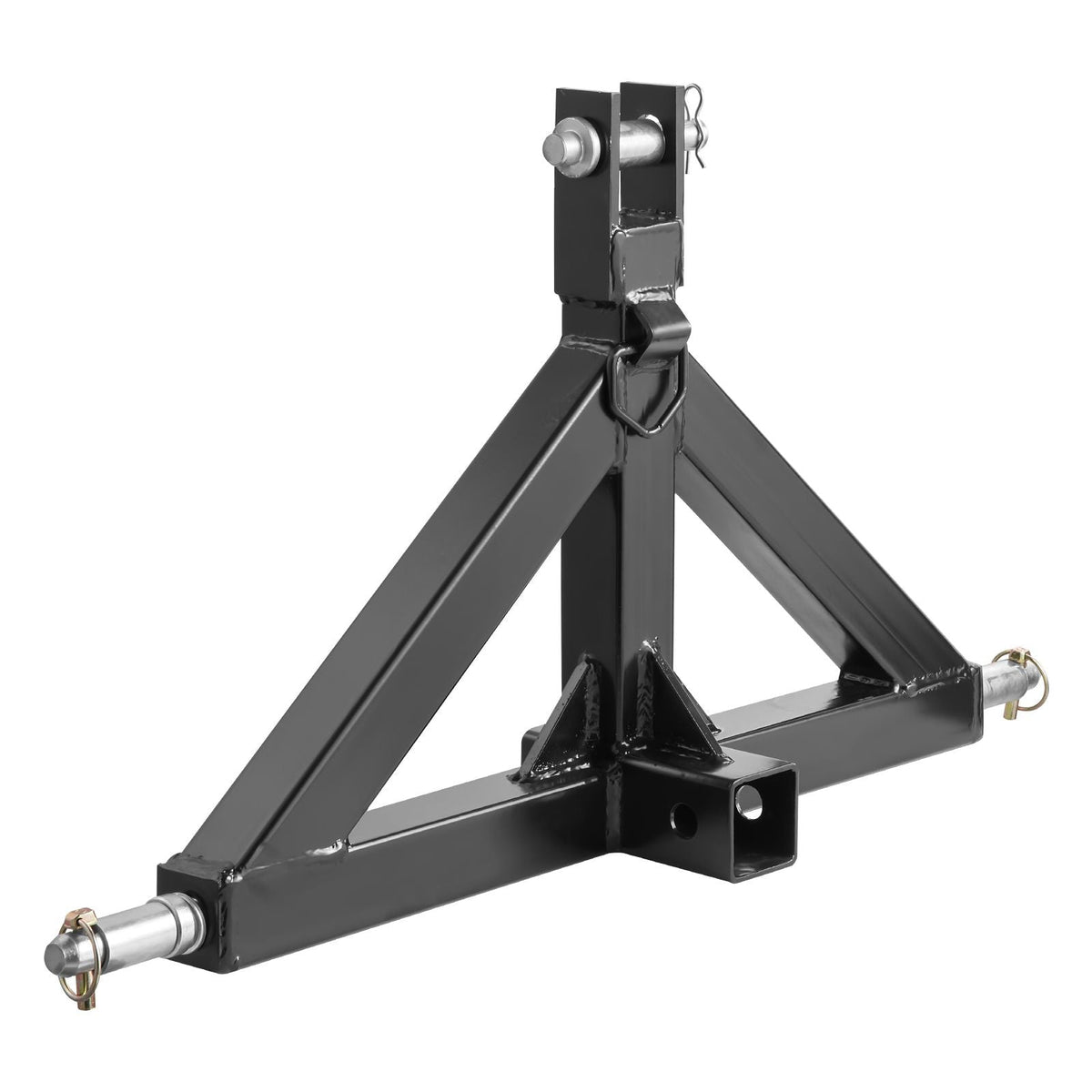3 Point Hitch Receiver with 2 in Receiver, 3pt Quick Hitch Attachment, 3,000 lbs Capacity, Heavy Duty Tractor Tow Drawbar Adapter, Compatible with Kubota, Mahindra, John Deere, Massey Ferguson