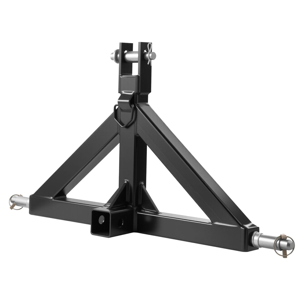 3 Point Hitch Receiver with 2 in Receiver, 3pt Quick Hitch Attachment, 3,000 lbs Capacity, Heavy Duty Tractor Tow Drawbar Adapter, Compatible with Kubota, Mahindra, John Deere, Massey Ferguson