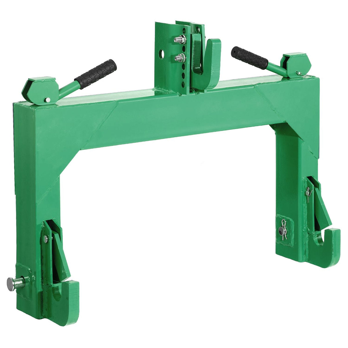 3-Point Quick Hitch, 4000 Lbs Lift Capacity, 3-Pt Trailer Hitch with 5 Level Adjustable Bolt, Adaptation to Category 2 Tractor, Heavy Duty 3 Point Attachments, Green
