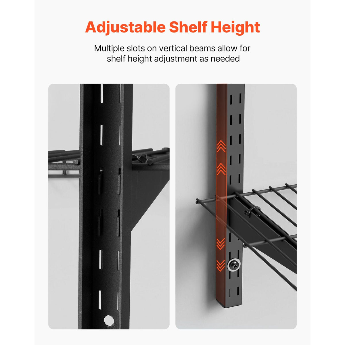 3-Tier Heavy Duty Wall Garage Shelving, 0.9 x 3 ft Steel Wall Mounted Shelving Unit, 11 x 36 Inch Per Shelf Floating Storage Metal Rack for Garage with 450 lbs Total Weight Capacity, Black