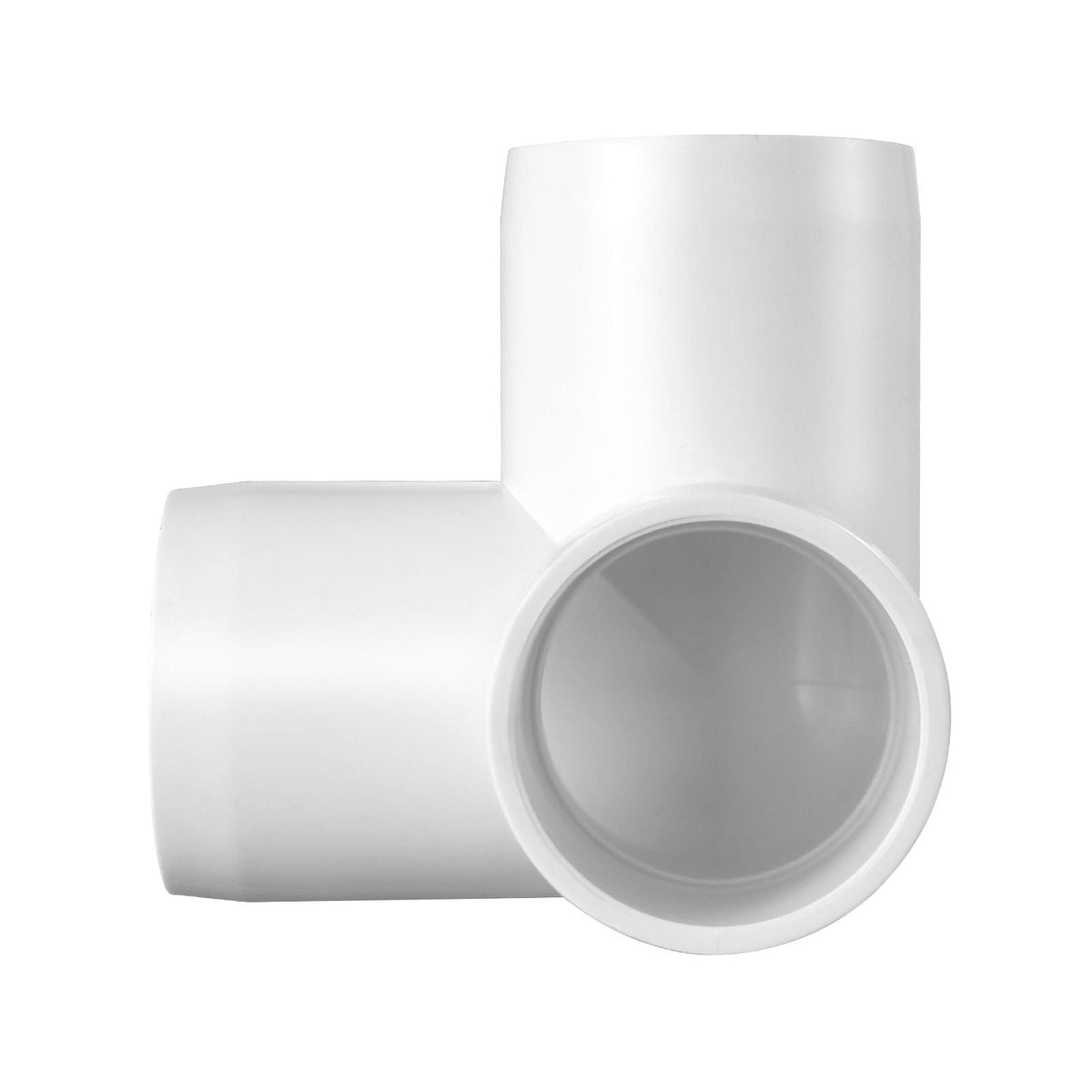 3-Way PVC Fittings, 1-inch PVC Pipe Joints Elbow Connector, 10-Pack Furniture Grade PVC Tee Fittings for DIY Storage Rack, Animal Cage, Pool or Garden Support Frame, Impact & Weather-Resistant