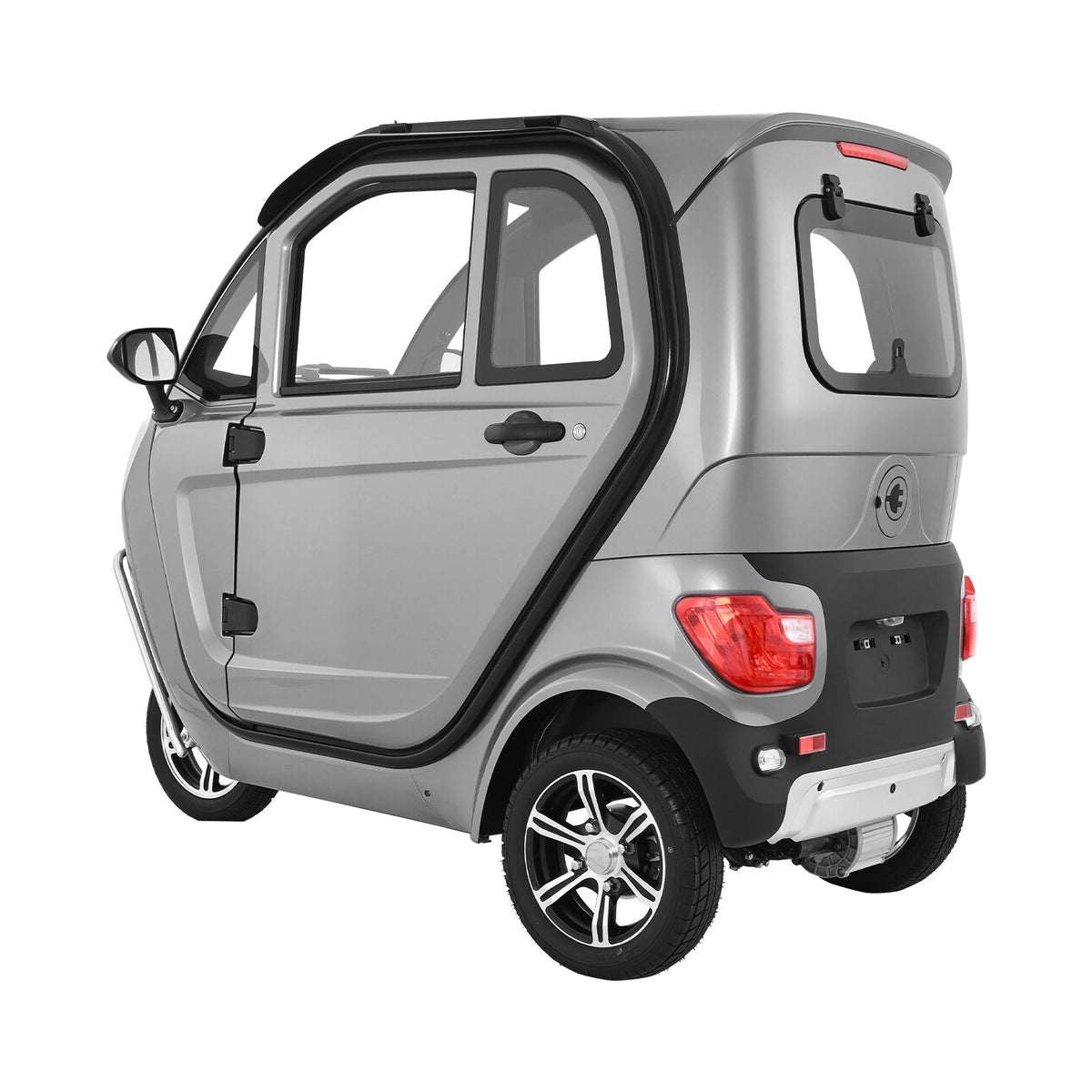 3-Wheel Enclosed Mobility Scooter for Seniors Adults, 650lbs Capacity, 3-Seater 1500W Electric Recreational Mobility Scooter 37 Miles Long Range, Remote Unlock, All-Terrain for Shopping Touring