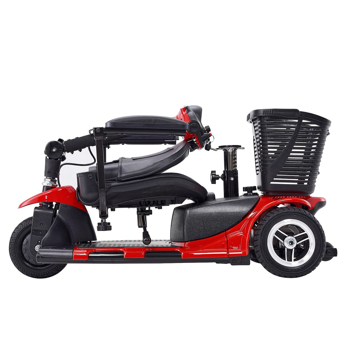 3 Wheel Folding Mobility Scooter for Adults & Seniors, Heavy-Duty Electric Powered Mobility Scooter & 12 Mile Long Range, All Terrain Travel Wheelchair with 9° Climbing Capacity, 265lb Capacity