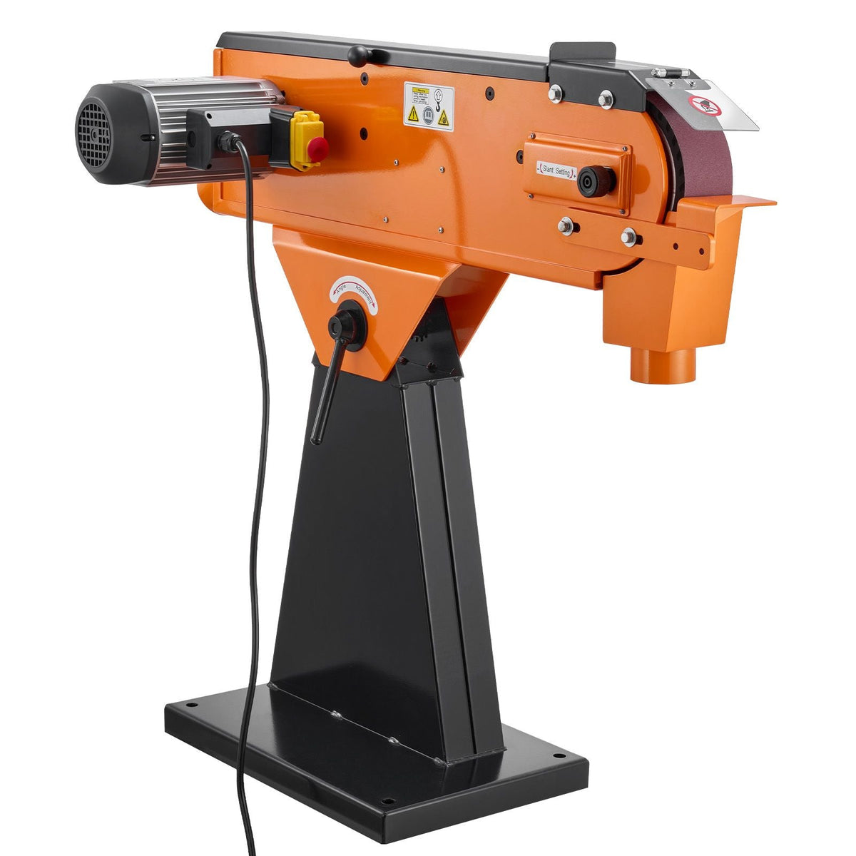 3" x 79" Belt Grinder Sander, 2200W 1000RPM Industrial-Grade Grinding Sanding Machine with 0° - 45° Adjustable Angle & Dust Collection Port for Professional Woodworking Metalworking, 230V