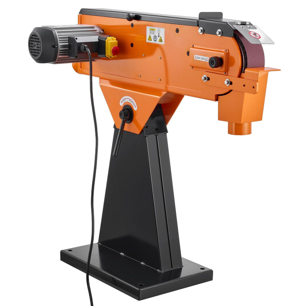 3" x 79" Belt Grinder Sander, 2200W 1000RPM Industrial-Grade Grinding Sanding Machine with 0° - 45° Adjustable Angle & Dust Collection Port for Professional Woodworking Metalworking, 230V