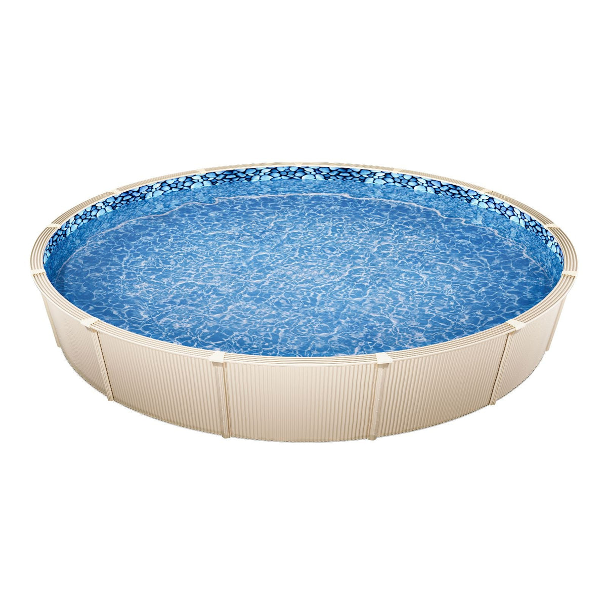 30-ft Round Above Ground Pool Liner, Overlap Pool Liners, Standard Gauge Vinyl, 48-to-54inch Wall Height, Designed for Steel Sided Above-Ground Swimming Pools