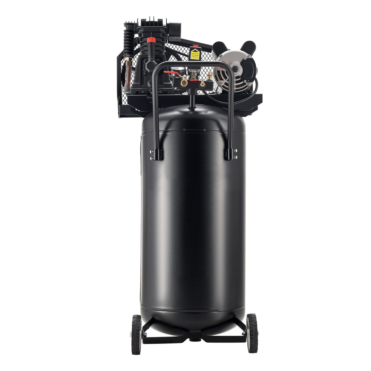 30-Gallon Air Compressor, 2HP 5.3SCFM at 90PSI, Max 125PSI Pressure Oil-Lubricated Air Compressor Tank, Portable on Wheels for Auto Repair, Tire Inflation, Spray Painting, Woodwork Nailing, 120V