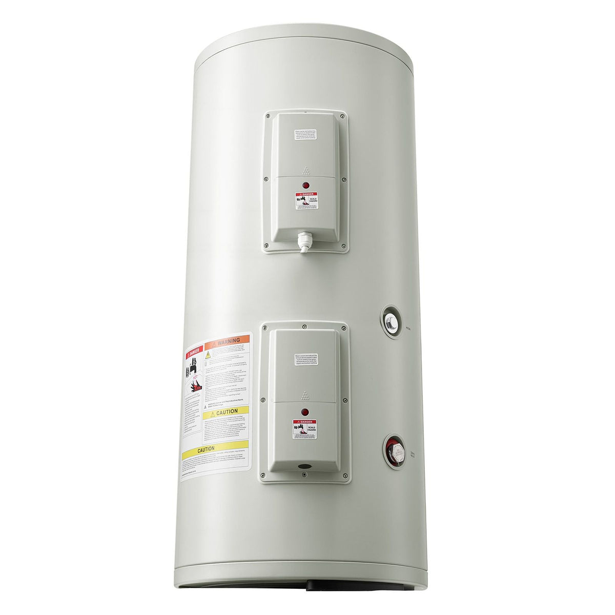 30 Gallon Electric Tank Water Heater, 5000W Point-of-Use Hot Water Heater with LED Display, Knob Control, Top Outlet, 240V with T&P Valve for Large Families, Small Commercial Spaces, Gray