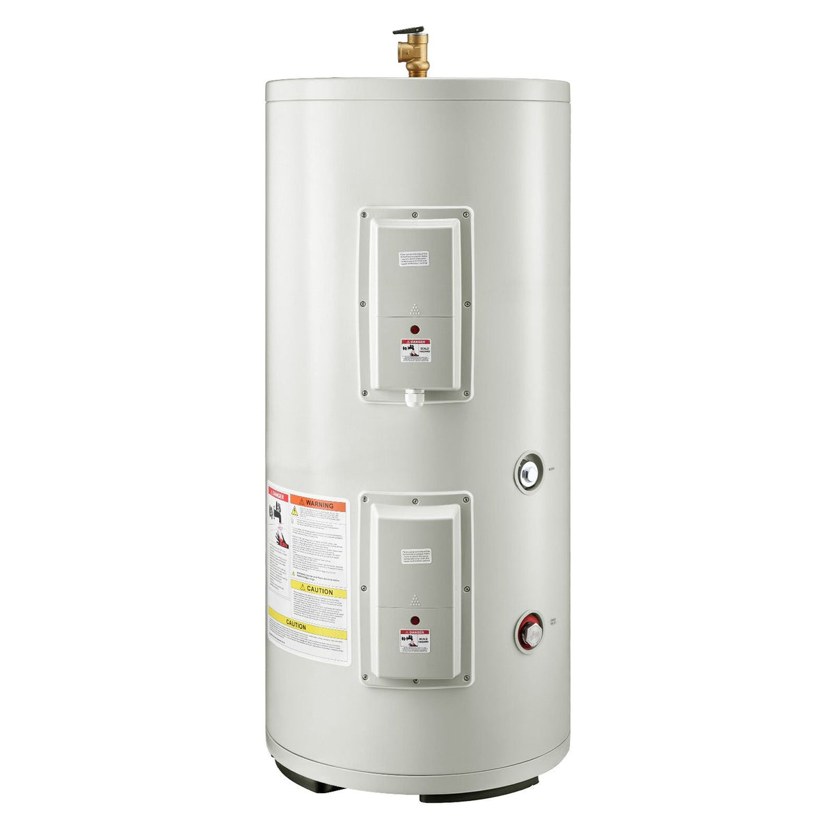 30 Gallon Electric Tank Water Heater, 5000W Point-of-Use Hot Water Heater with LED Display, Knob Control, Top Outlet, 240V with T&P Valve for Large Families, Small Commercial Spaces, Gray