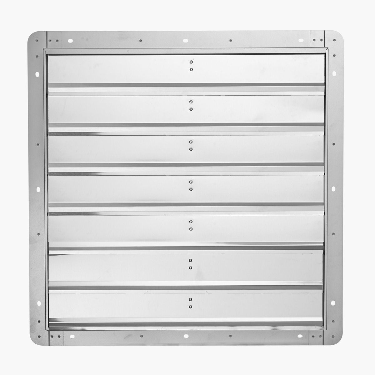 30 inch Shutter Exhaust Fan, Wall Mounted Attic Vent Fan with 6900 CFM Airflow, AC Motor, Heavy-duty Steel Construction, Low Noise for Shed, Garage, Greenhouse Ventilation Cooling, Silver