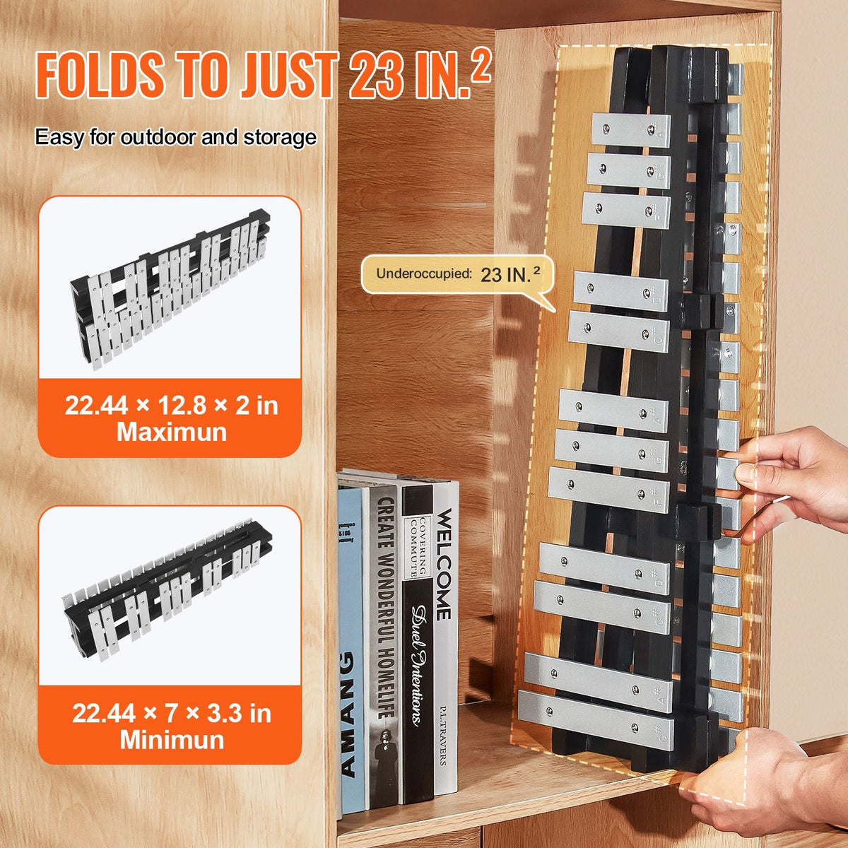 30 Note Glockenspiel Xylophone Bell Kit, Percussion Instrument with Mallets, Drum Sticks and Carrying Bag, Professional Glockenspiel Xylophone Percussion Instrument Set for Students & Adults