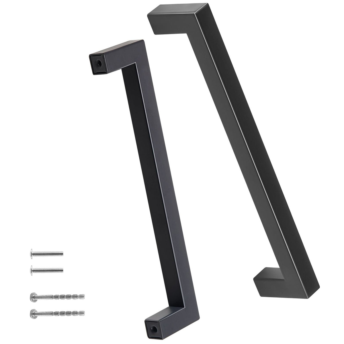 30 Pack Cabinet Pulls, 5.03in / 128mm Center to Center Slim Square Kitchen Cabinet Drawer, Stainless Steel Modern Kitchen Cupboard Door Handles for Kitchen Bathroom Bar Hardware Matte Black