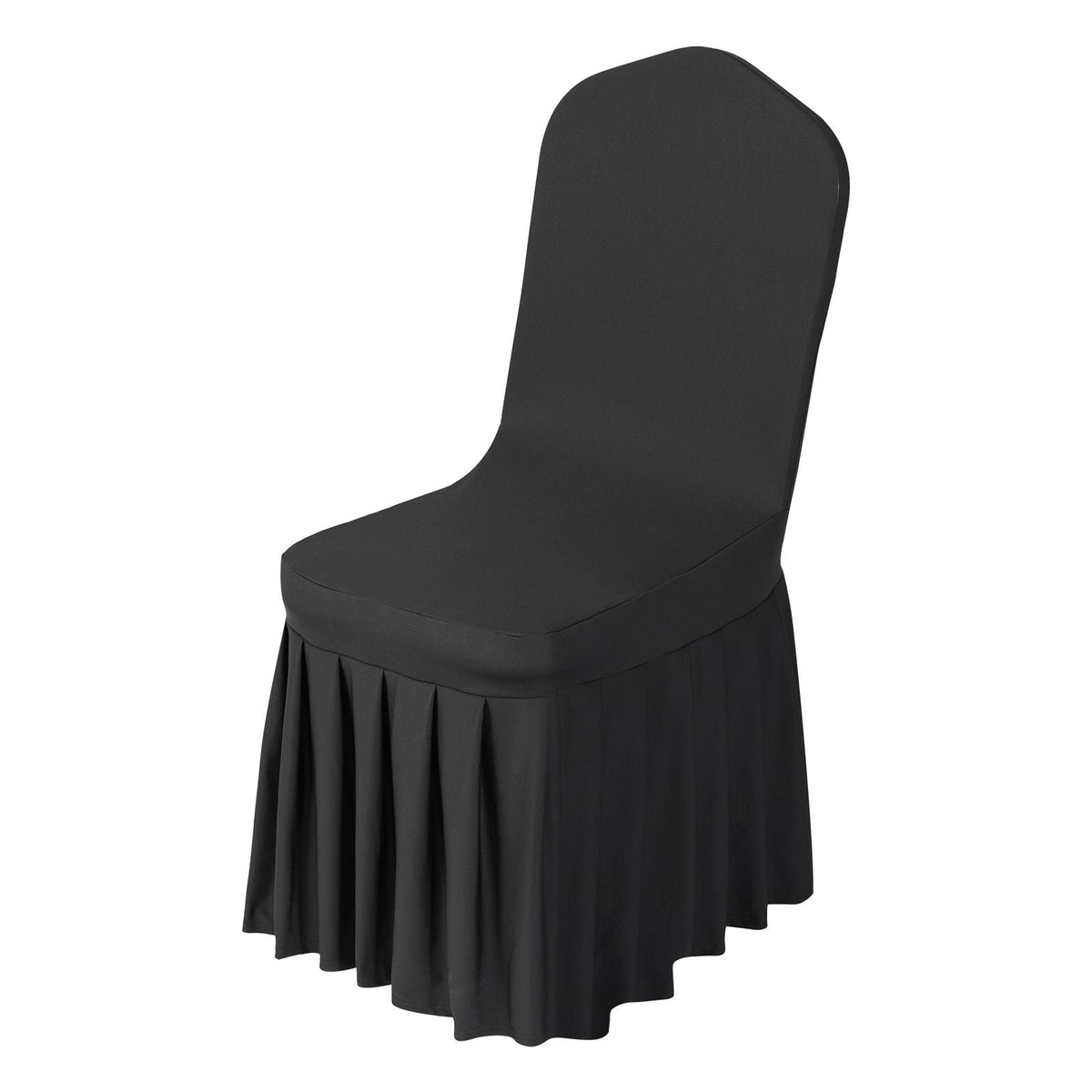 30 Pcs Black Chair Covers, Polyester Spandex Chair Cover, Stretch Slipcovers for Wedding Party Dining Banquet Flat-Front Chair Covers, Fits Chair Measures up to 20.08 x 17.72 x 37.4 inch