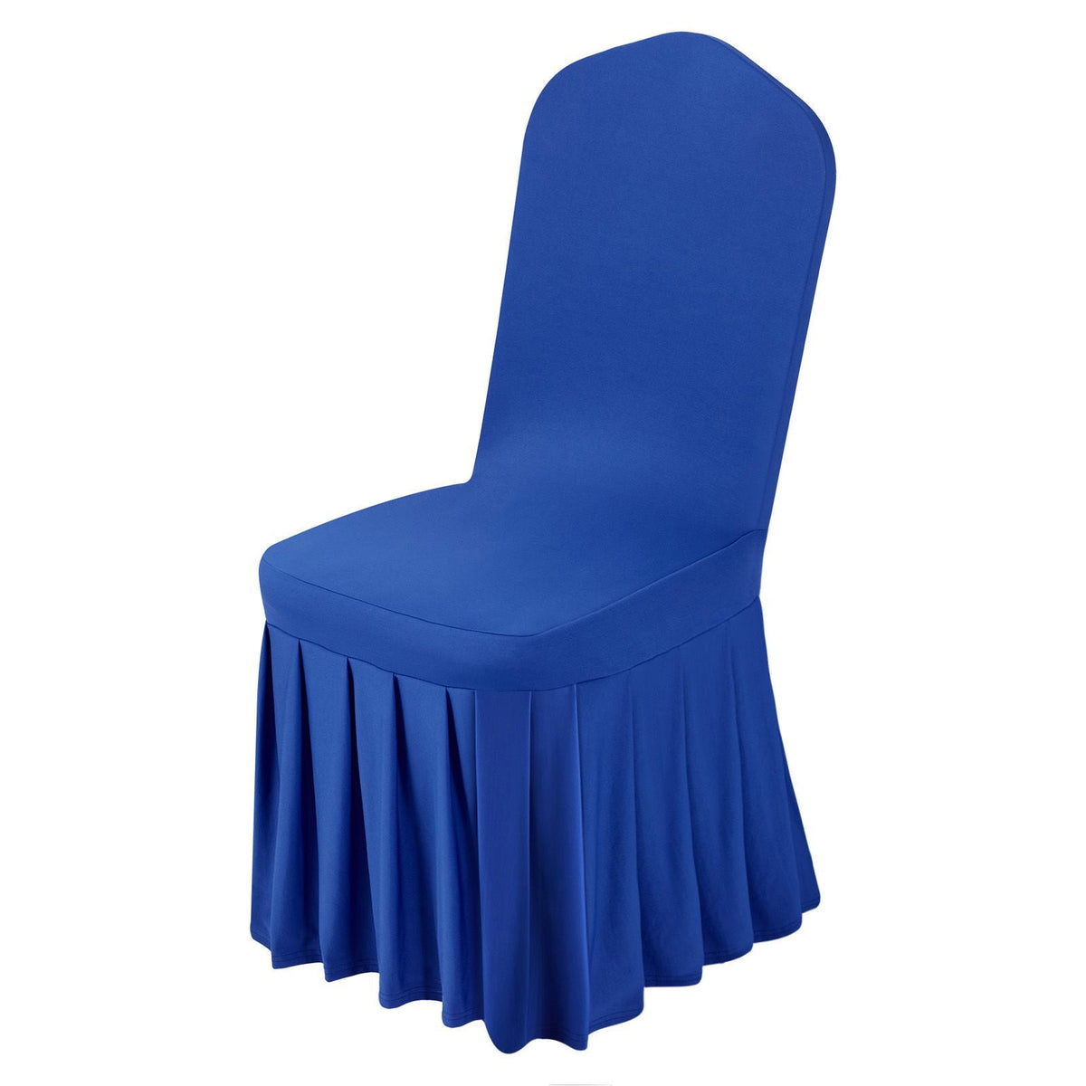 30 Pcs Blue Chair Covers, Polyester Spandex Chair Cover, Stretch Slipcovers for Wedding Party Dining Banquet Flat-Front Chair Covers, Fits Chair Measures up to 20.08 x 17.72 x 37.4 inch