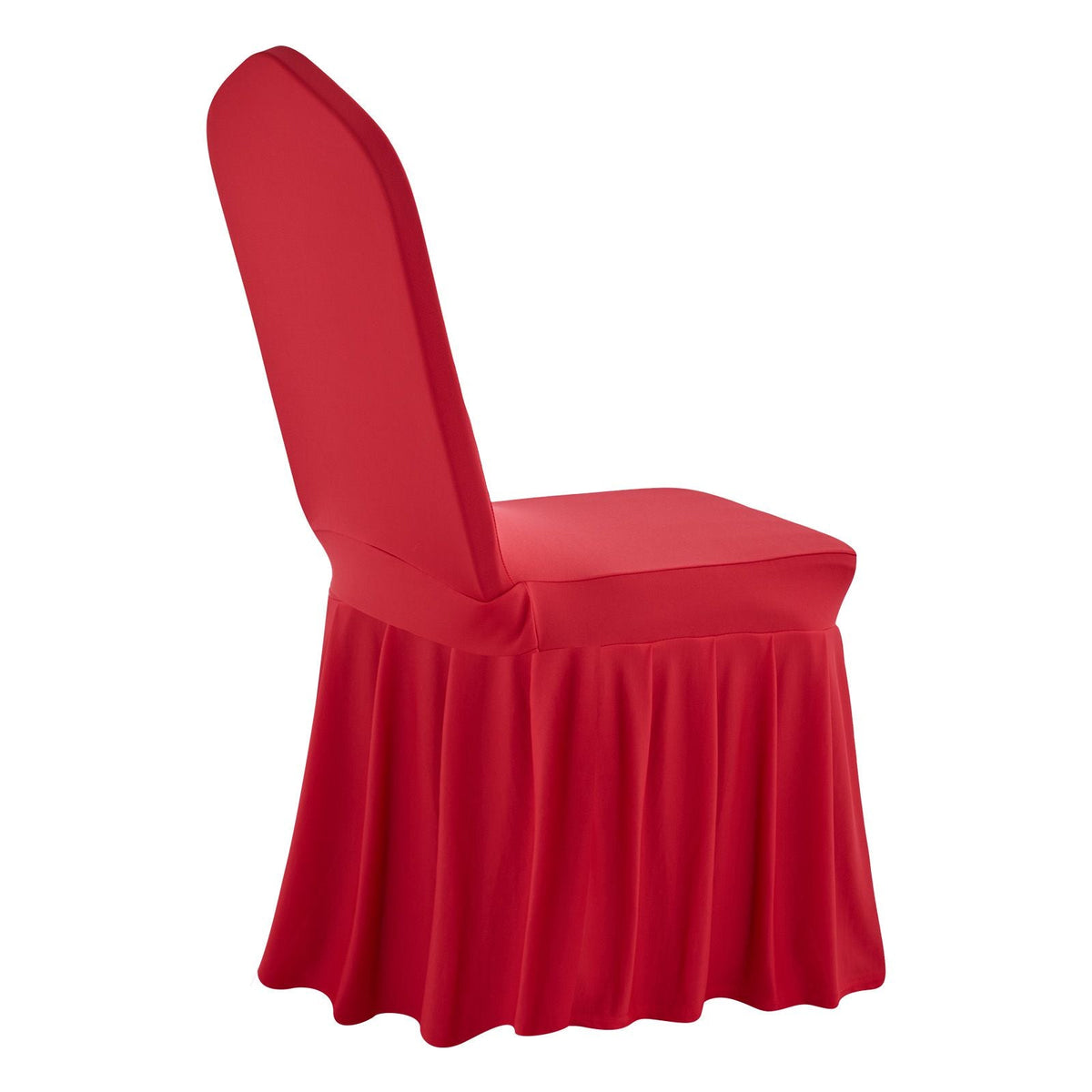 30 Pcs Red Chair Covers, Polyester Spandex Chair Cover, Stretch Slipcovers for Wedding Party Dining Banquet Flat-Front Chair Covers, Fits Chair Measures up to 20.08 x 17.72 x 37.4 inch