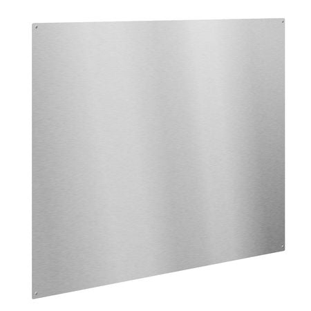 30" x 24" Stainless Steel Backsplash for Stove, Ultra Flat Splatter Guard, Wall Shield Range Hood Backsplash, Easy Clean Kitchen Wall Metal Panel, Pre-Drilled Holes for Easy Installation, Silver