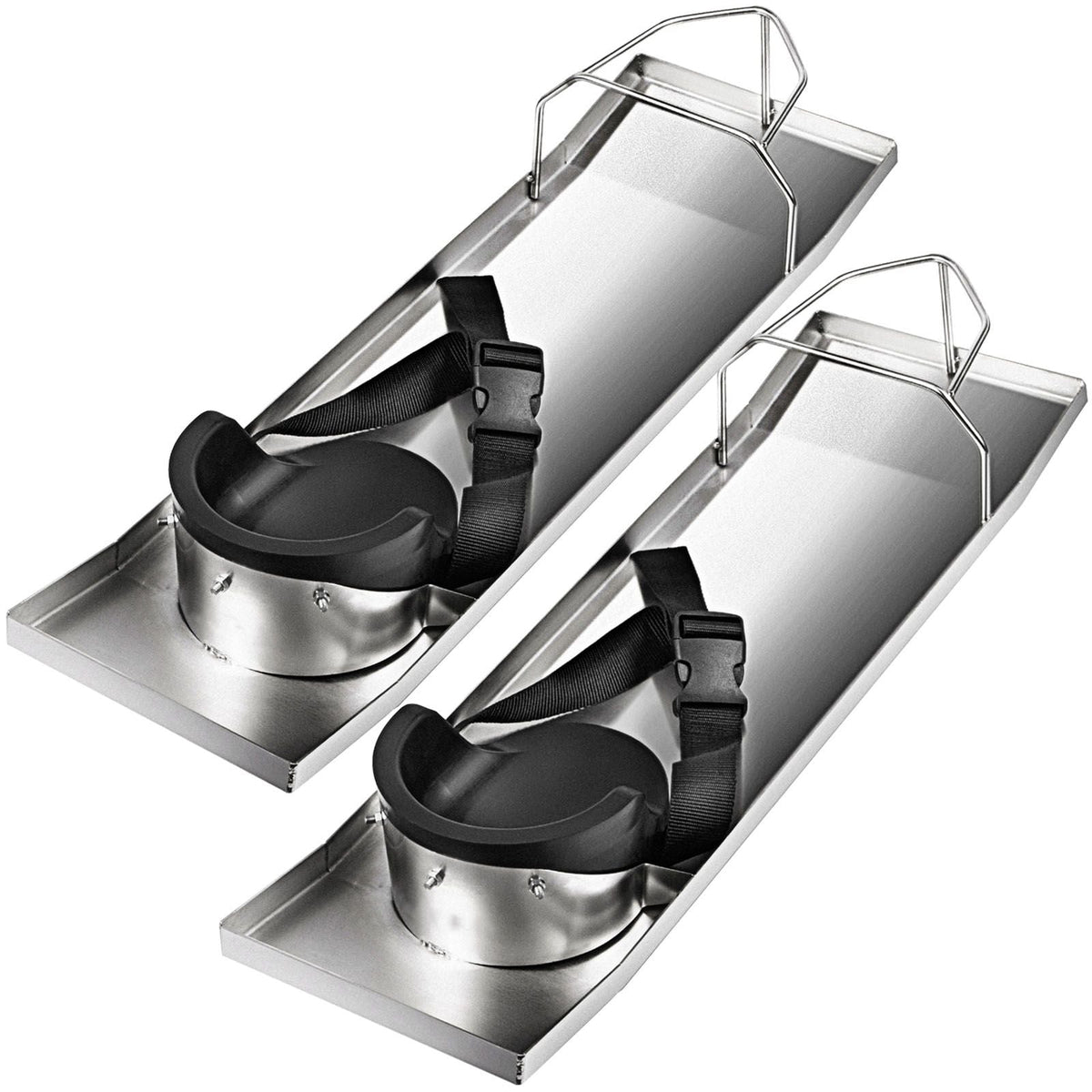 30'' x 8'' Concrete Knee Boards Slider Knee Boards Kneeler Board Stainless Steel Kneedboards Concrete Sliders Pair Moving Sliders w/Concrete Knee Pads & Board Straps for Concrete Finishing