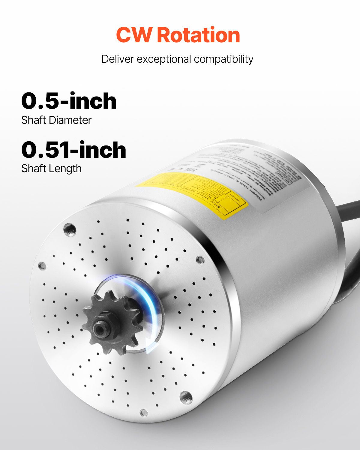 3000W Electric Brushless DC Motor, 60V 4800rpm Go Kart Electric Motor, Electric Dirt Bike Motor Engine for E-Bike Motorcycle Scooter DIY