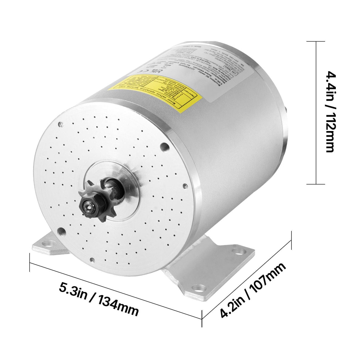 3000W Electric Brushless DC Motor Kit - 72V 4900rpm Motor with Upgraded Speed Controller and Throttle Grip Kit for Go Karts E-Bike Motorcycle Scooter DIY