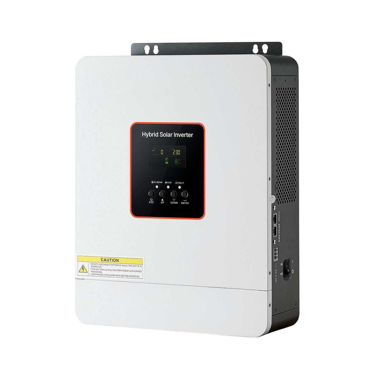 3000W Hybrid Solar Inverter, 24V DC to 230V AC, Pure Sine Wave Power Inverter Charger, Built-in 80A MPPT Solar Controller, Compatible with Lead Acid Lithium Battery, for Home, Camper, Off-Grid