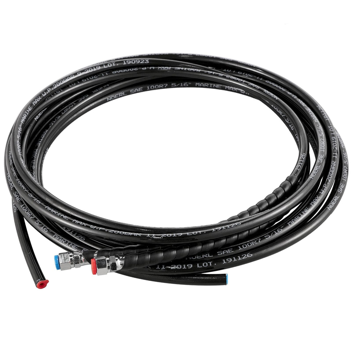 300HP Hydraulic Boat Steering Kit, Hydraulic Steering Helm Pump, Aluminum Alloy Steering Cylinder, 13.5" Steering Wheel with 10" Hydraulic Steering Hose for Boat Steering System