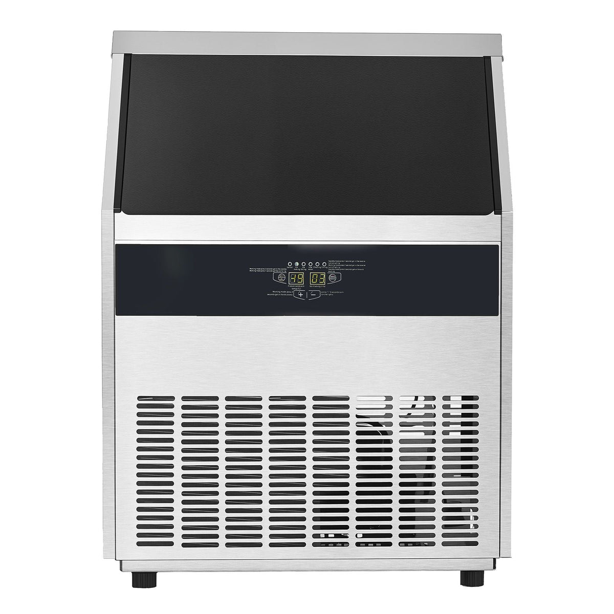 300lbs/24H Commercial Ice Maker, 126 Ice Cubes in 15 Minutes, Freestanding Ice Maker Machine with 88lbs Large Storage Capacity for Bar Office Restaurant, with LED Digital Display & Self-Cleaning
