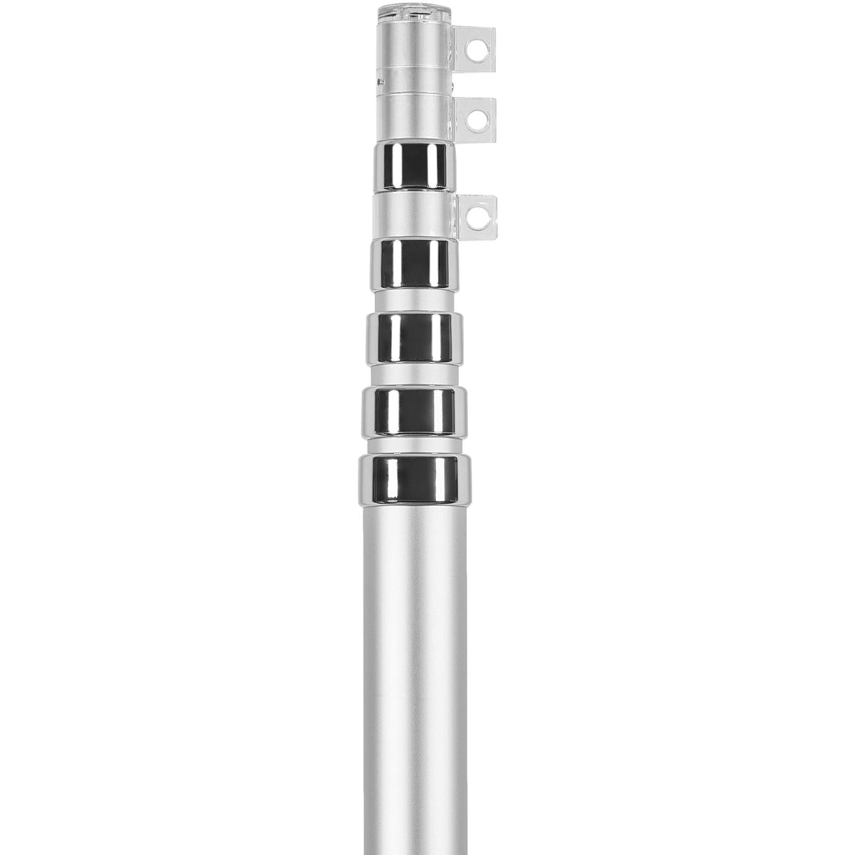 30FT Telescoping Flag pole Kit, Heavy Duty Aluminum Alloy in Ground Flag Poles for Outside, 3 Display Modes Flagpole with 3x5 American Flag, Professional Accessories, Silver