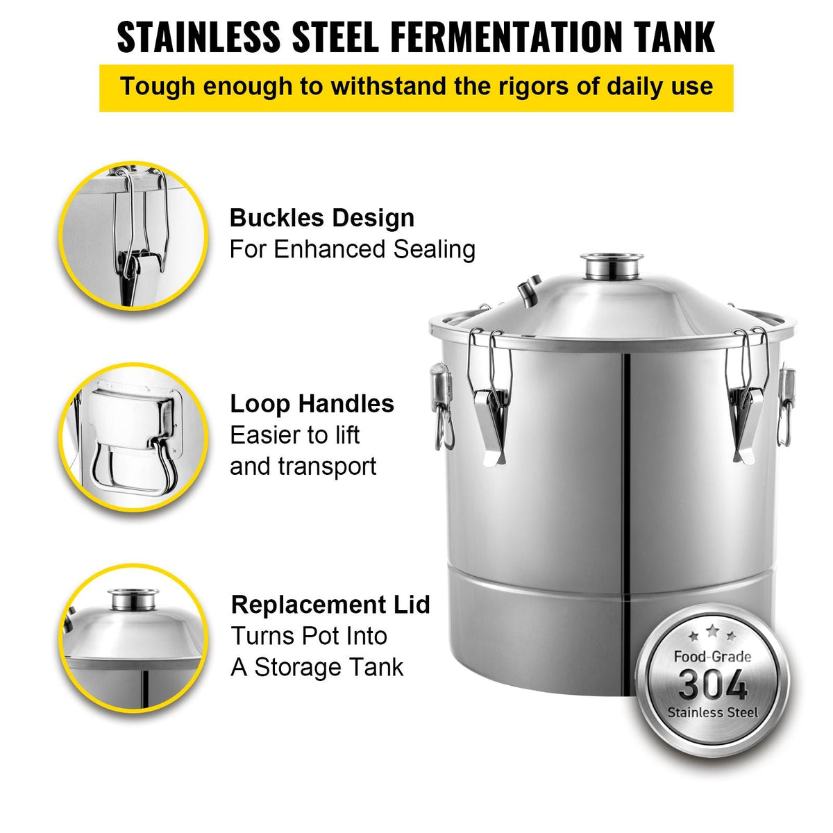 30L Stainless Steel Alcohol Distiller Home Brew Kit Moonshine Wine Making Boiler