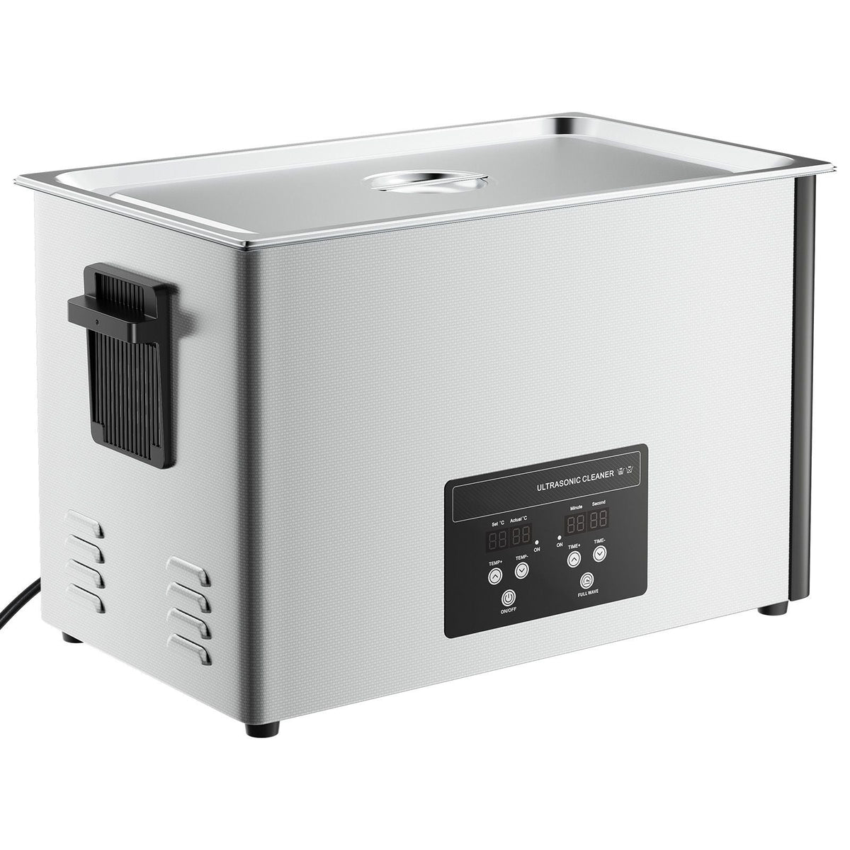 30L Ultrasonic Cleaner, Professional Ultrasonic Cleaner Machine with Cleaning Basket & Digital Display, 480W Stainless Steel 40kHz Industrial Cleaning Machine for Parts, Carburetors, Instruments