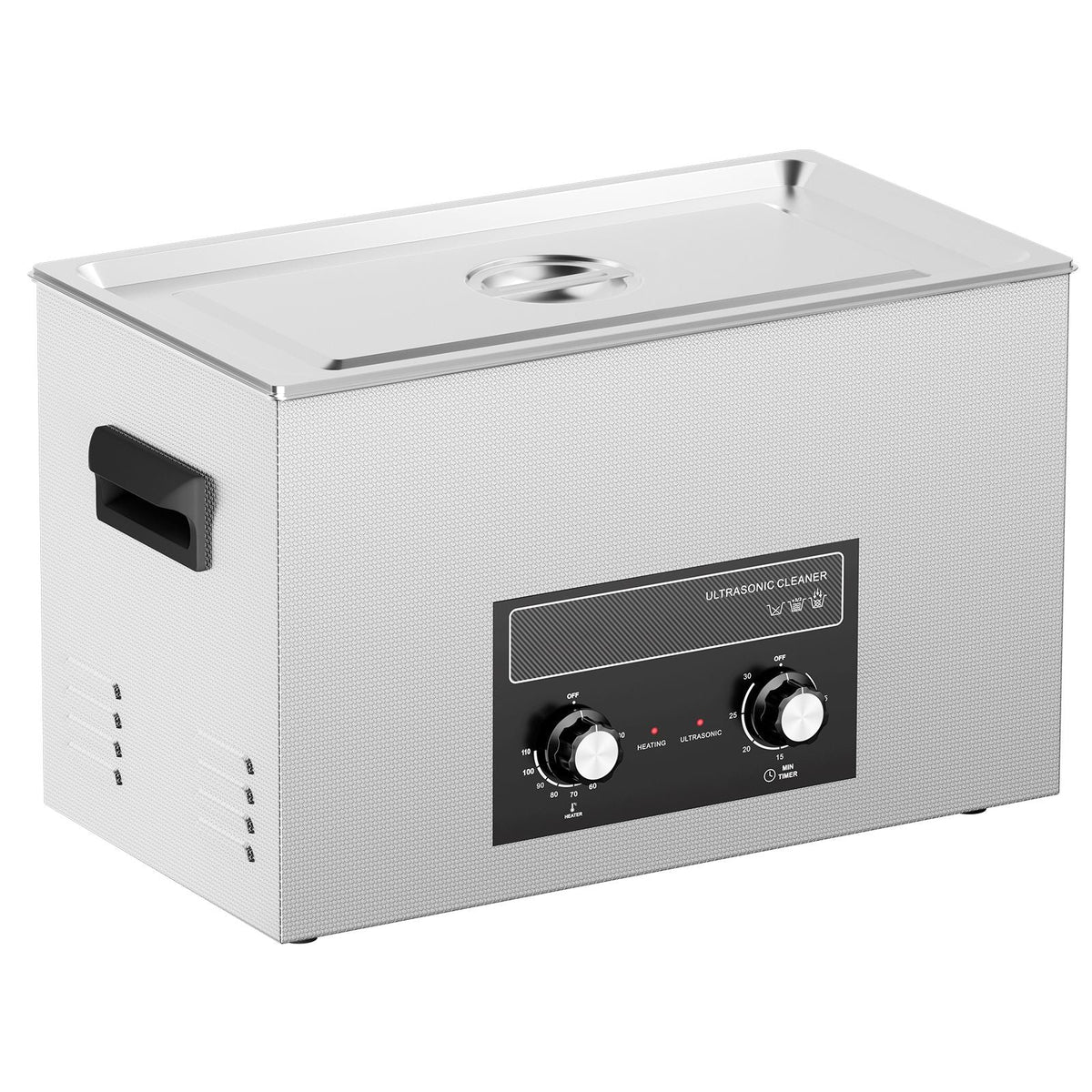 30L Ultrasonic Cleaner with Heater Timer & Basket, Professional Digital Sonic Cavitation Machine, 360W Cleaning Machine for Lab Tools, Metal Parts, Carburetor, Brass, Auto Parts, Engine Parts