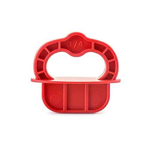 QWORK Deck Board Jig, 12 Pcs 1/4" Gap Deck Board Spacer Rings for Pressure Treated, Composite, PVC, Plank