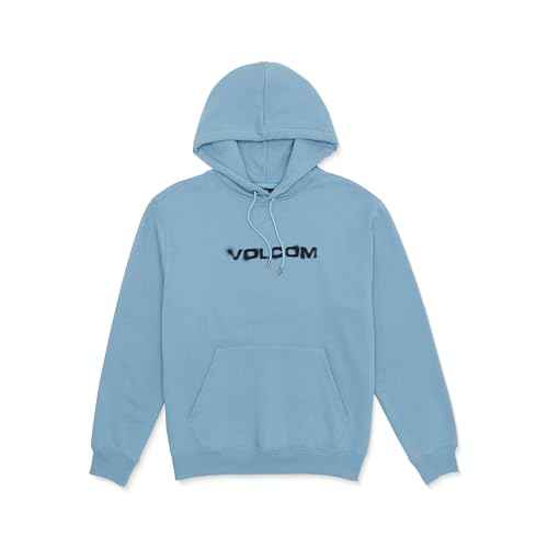 Volcom mens Pullover Logo Fleece Hooded Sweatshirt ? Soft Brushed Interior, Classic Fit, Kangaroo Pocket, Ribbed Cuffs & Hem