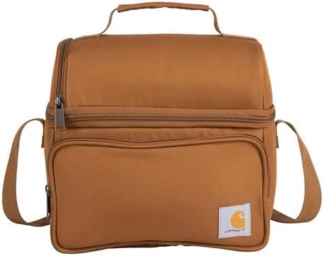 Carhartt Camping Cooler, Worksite Lunchbox, Soft Shell Lunch Bag for Construction Sites, Work and Everyday Use, Brown (Pack of 8)