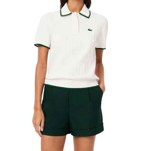 Lacoste Women's Sport Short Sleeved Polo Collar Golf Sweater