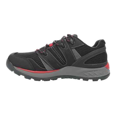 Propet Mens Vercors Hiking Hiking Sneakers Shoes - Black, Grey