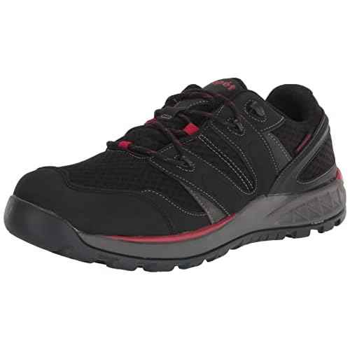 Propet Mens Vercors Hiking Hiking Sneakers Shoes - Black, Grey