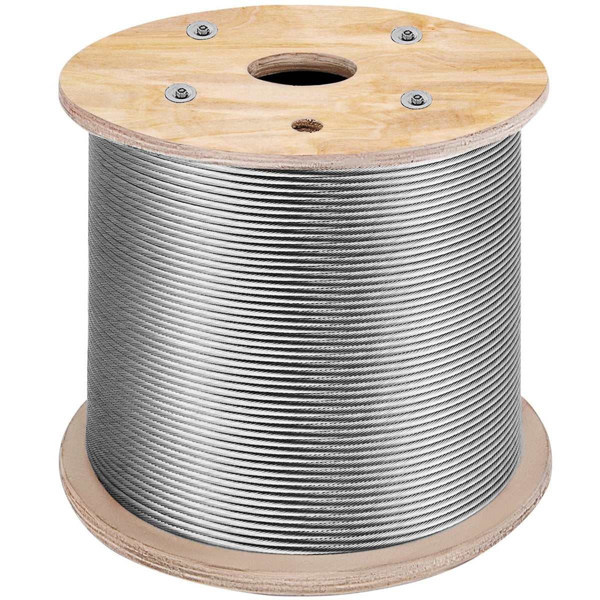 316 Stainless Steel Cable 1/8" 1x19 Steel Cable Wire Rope 150M/500FT Cable Railing Transport Wire Rope Cable for Railing Decking DIY Balustrade(150M)
