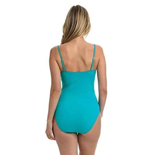 La Blanca womens Island Goddess Bandeau One Piece Swimsuit