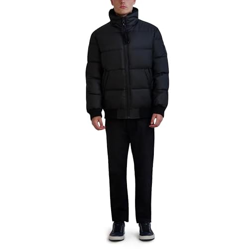KARL LAGERFELD mens Karl Lagerfeld Paris Men's Short Puffer Jacket