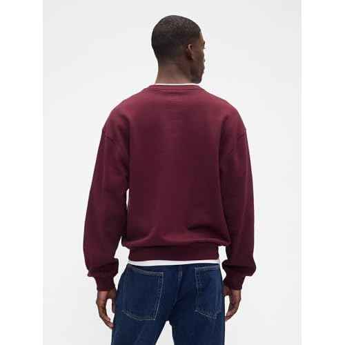 GAP Men's Logo Crewneck Fleece Sweatshirt